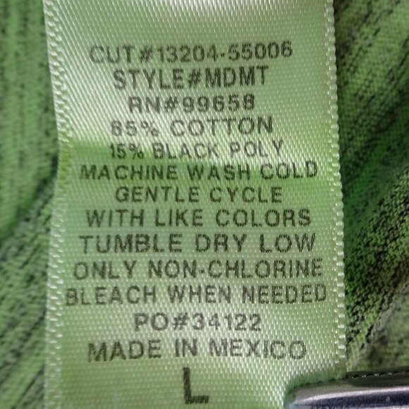 Hermosa Beach California Lime Shirt Large - Picture 5 of 5